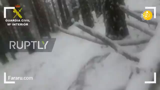 نجات زوج گرفتار در برف از ترس کرونا