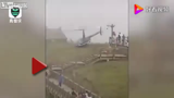 سقوط هلیکوپتر حین برخاستن از زمین